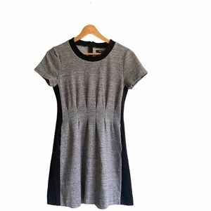Madewell Gray & Black Parkline Colorblock Dress